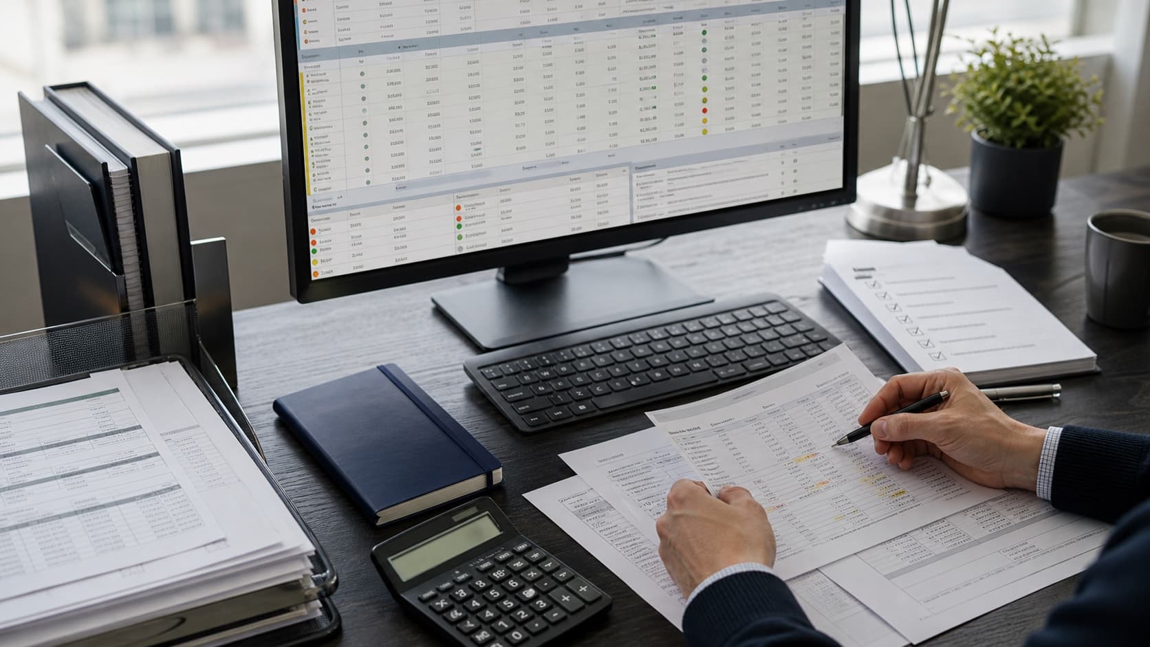 Investment operations specialist reviewing portfolio reconciliation exceptions